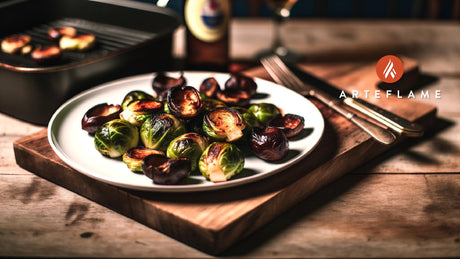 Belgian Grilled Brussels Sprouts with Chestnuts