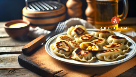 Grilled Polish Dumplings with Cheese