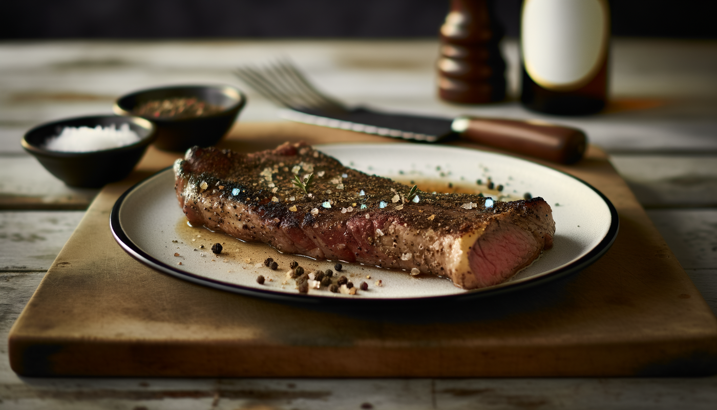 Danish Peppered Flat Iron Steak on Arteflame Grill