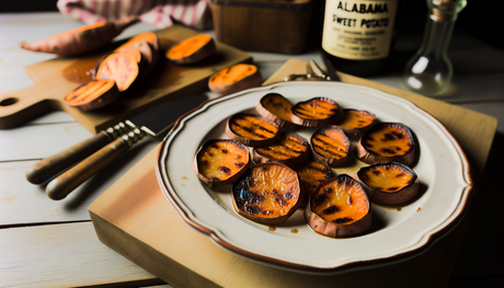 Alabama Grilled Sweet Potato Slices