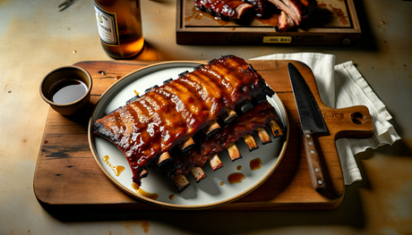 Grilled Pork Ribs with Maple Glaze - Illinois BBQ Classic