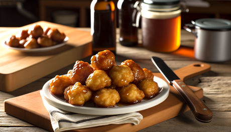 Indiana Fried Biscuit Bites with Honey Butter