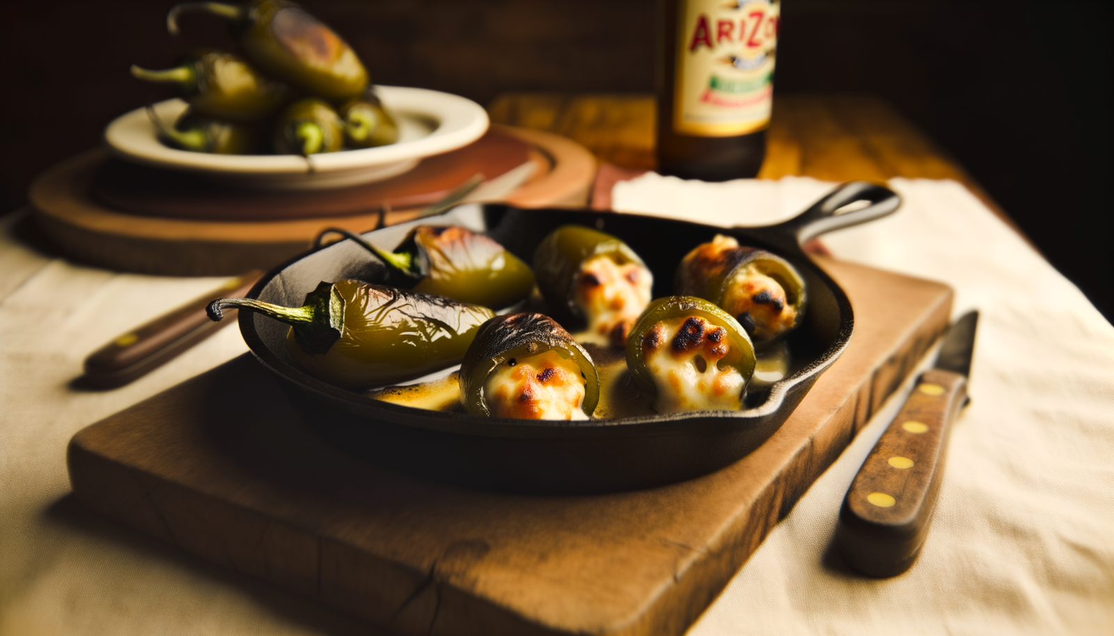 Arizona Skillet-Grilled Jalapeño Poppers