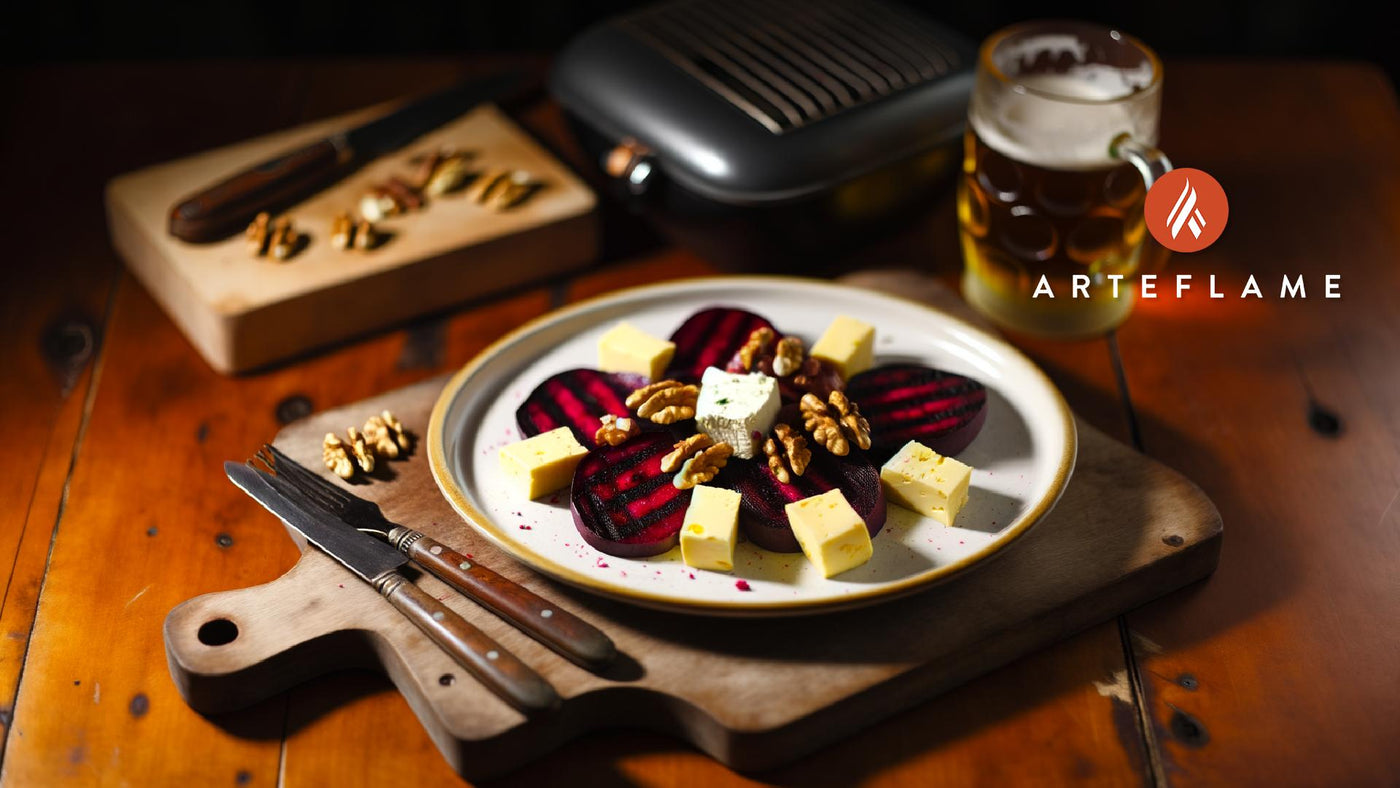 Irish Grilled Beet and Goat Cheese Salad