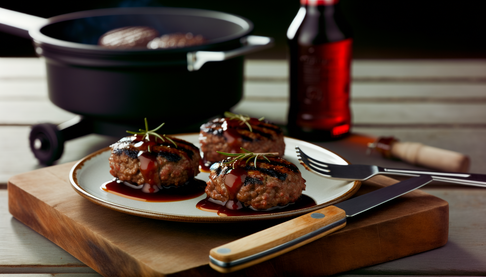 Alaskan BBQ Caribou Burgers on the Arteflame Grill