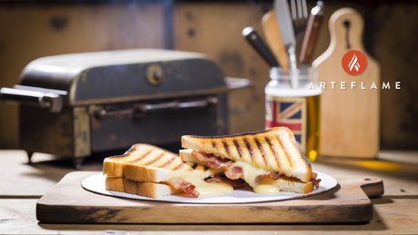 British Grilled Smoked Bacon and Cheese Toasties