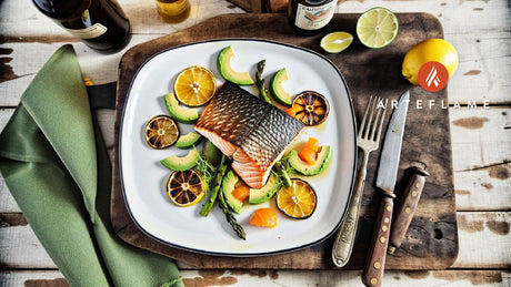 California Grilled Wild Salmon with Citrus & Avocado