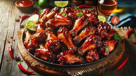 Spicy Beer Glazed Chicken Wings