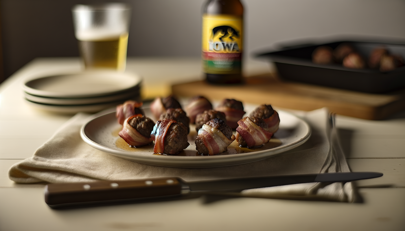 Iowa Bacon-Wrapped Meatballs on the Arteflame Grill