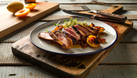 Smoked Duck Breast with Apricot Glaze - Illinois Style