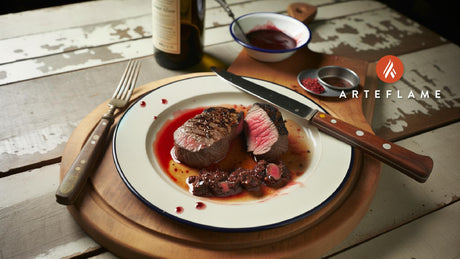 French Grilled Beef Tenderloin with Red Wine Butter