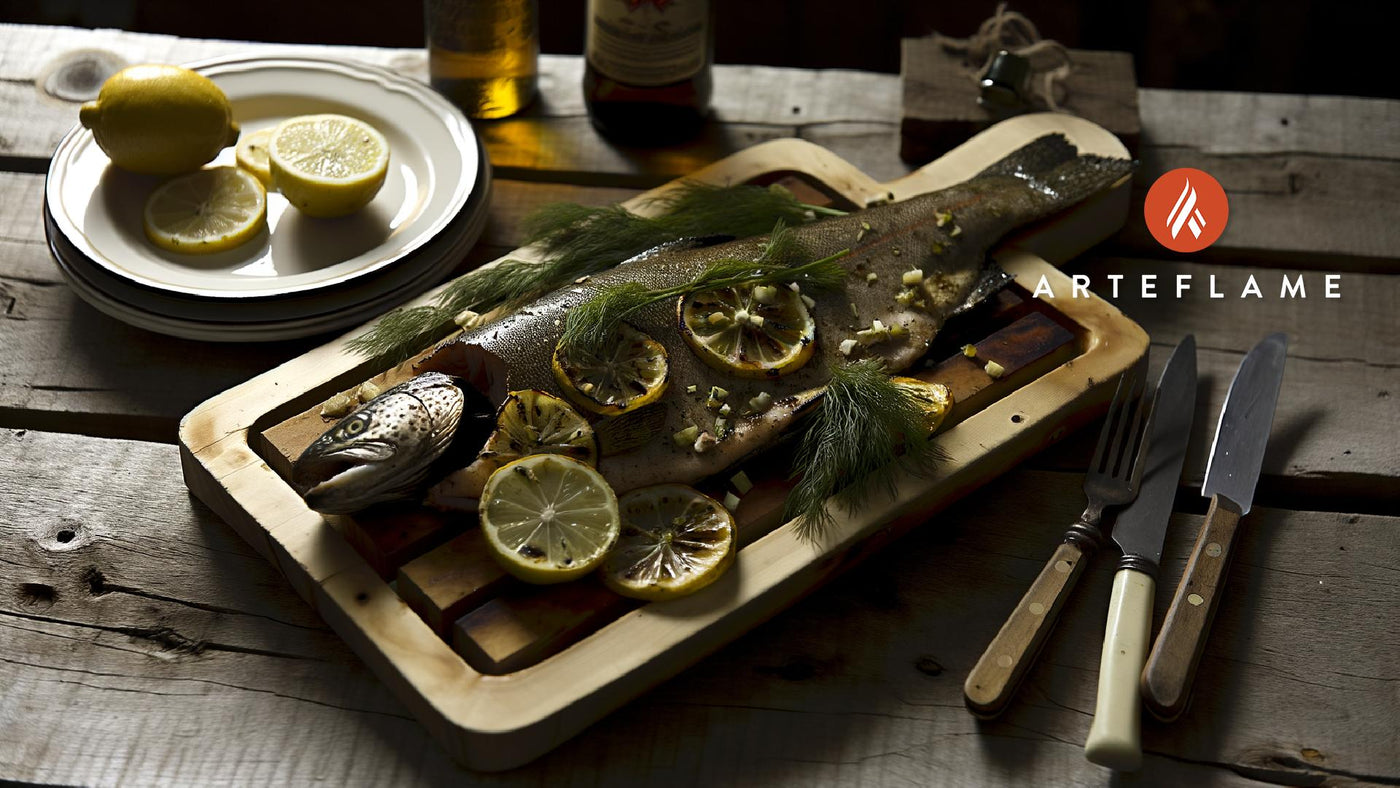 Canadian Cedar-Planked Grilled Trout