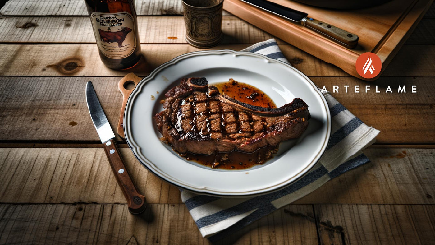 Georgia Bourbon Marinated Ribeye Steak on Arteflame