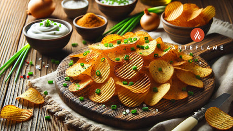 Sour Cream & Onion Grilled Potato Chips Recipe