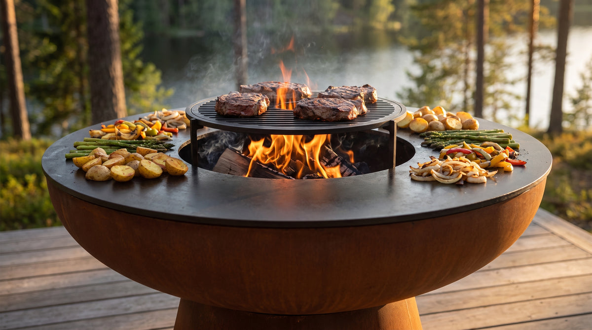 How to Cook a Full Meal on One Grill at the Same Time