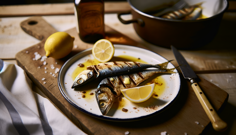 Grilled Spanish Sardines with Lemon on the Arteflame Grill