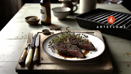 Dutch Herb-Crusted Venison Steaks on the Arteflame