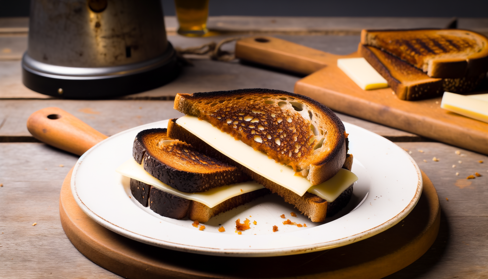 Dutch Rye Bread Grilled Cheese on the Arteflame Grill