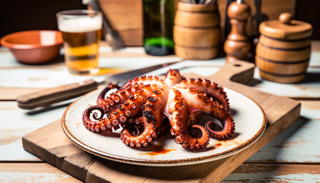 Spanish Grilled Galician Octopus