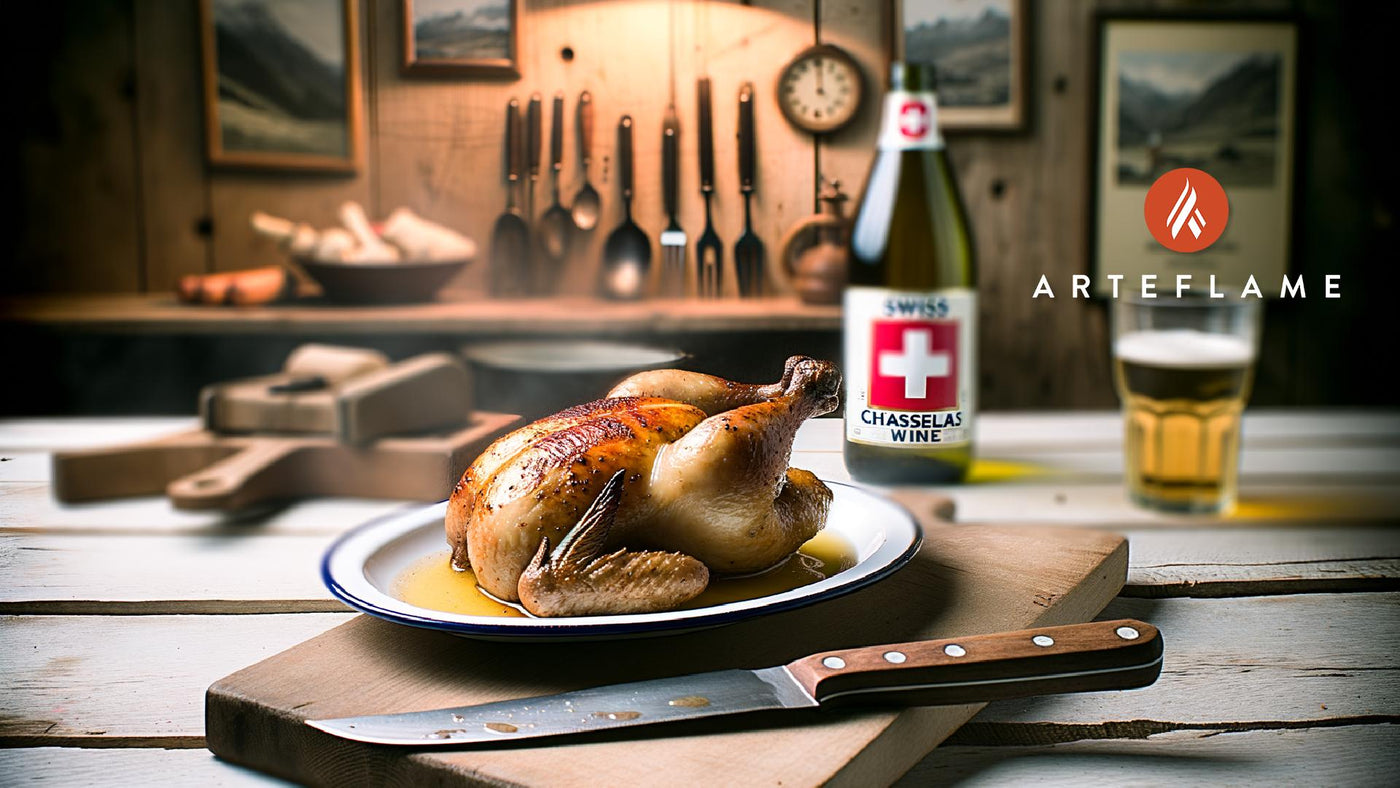 Swiss Chasselas Wine Chicken Grilled to Perfection