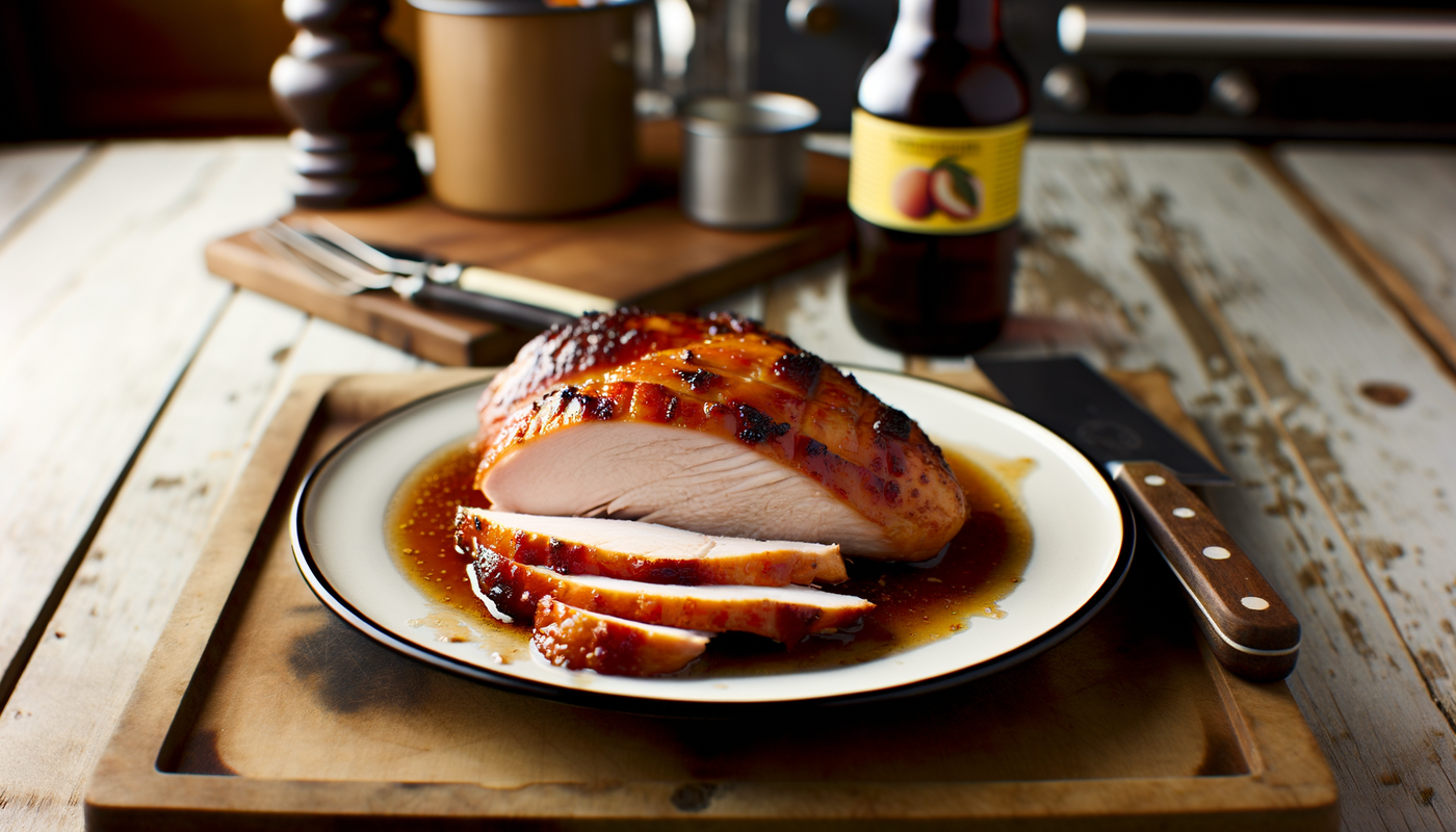 Georgia Smoked Turkey Breast with Peach Glaze