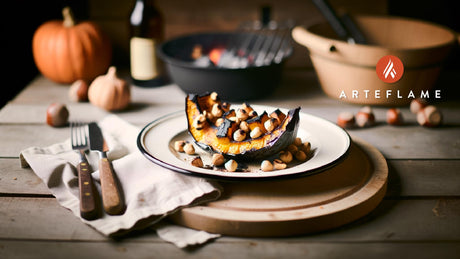Finnish Charcoal-Grilled Pumpkin with Hazelnuts