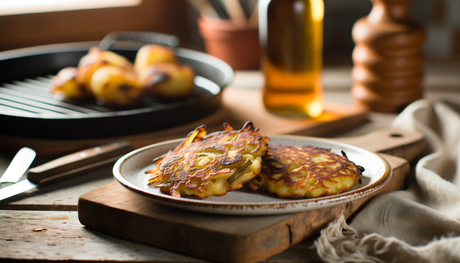 Grilled Scottish Leek and Potato Fritters