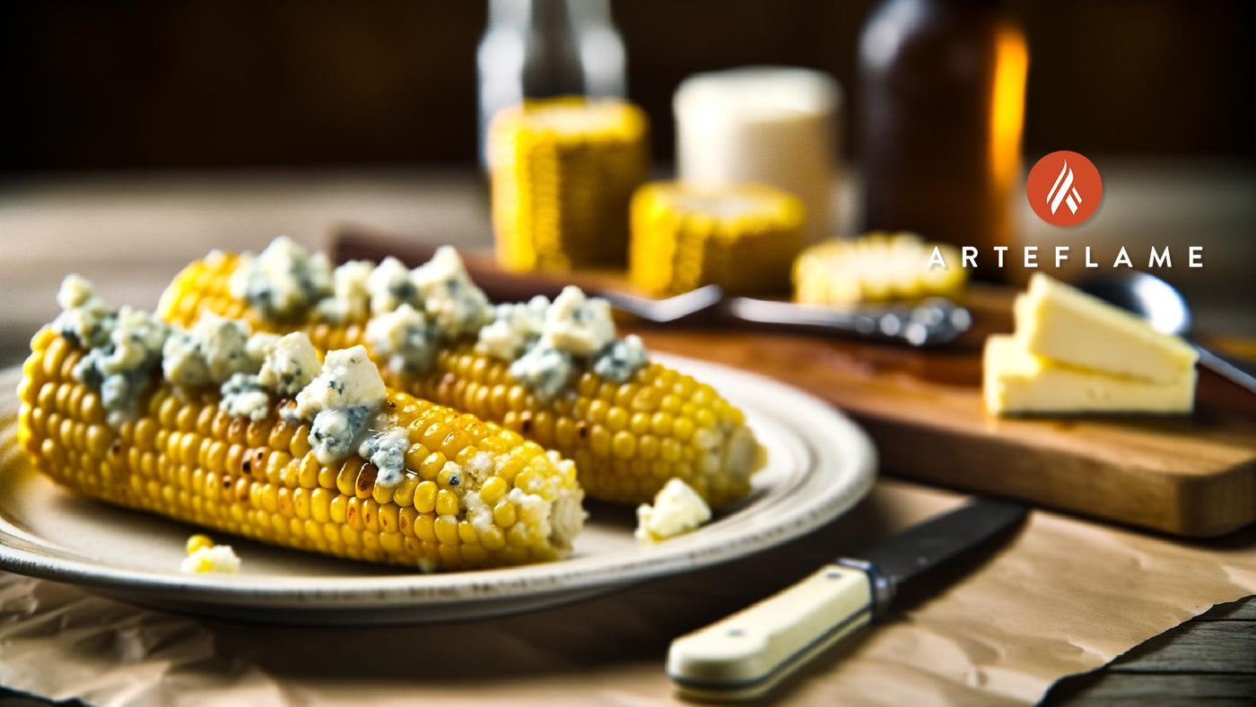 Grilled Michigan Corn with Blue Cheese Butter