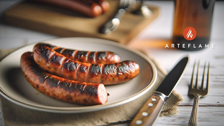Grilled Iowa Kielbasa Sausage on the Arteflame