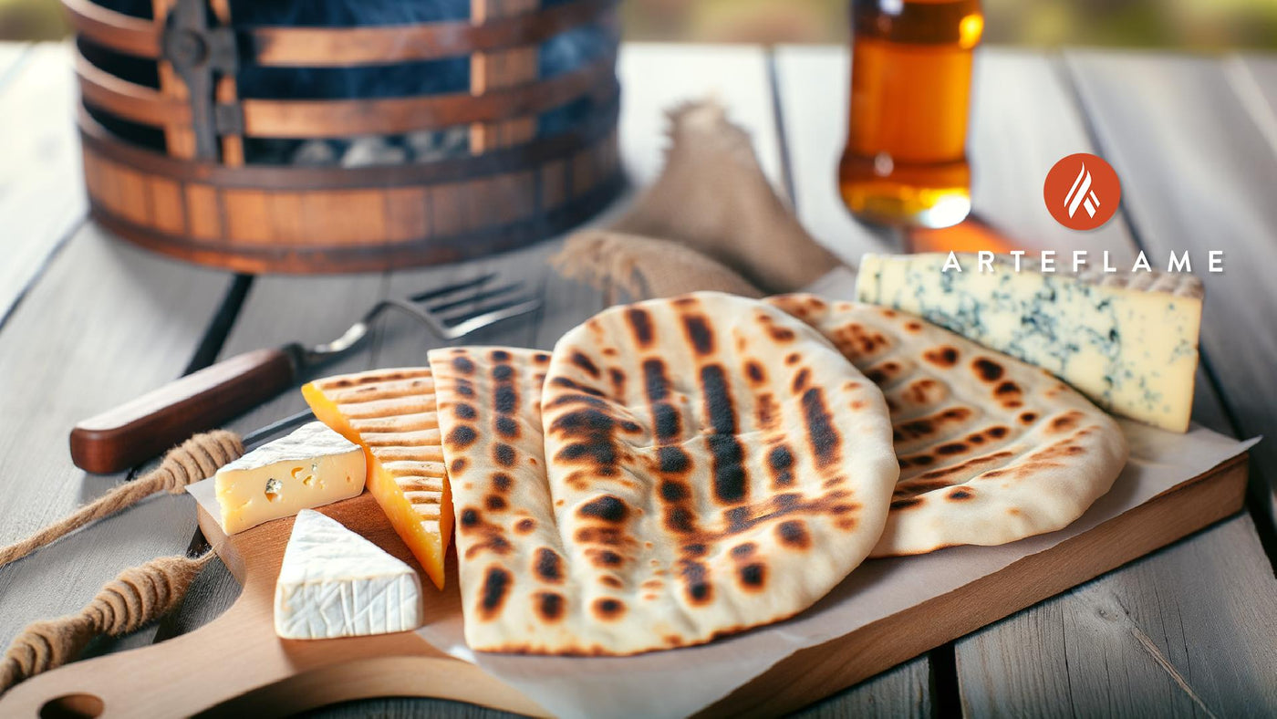 Albanian Style Grilled Pita Bread