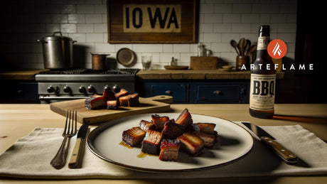 Iowa BBQ Pork Belly Burnt Ends on the Arteflame Grill