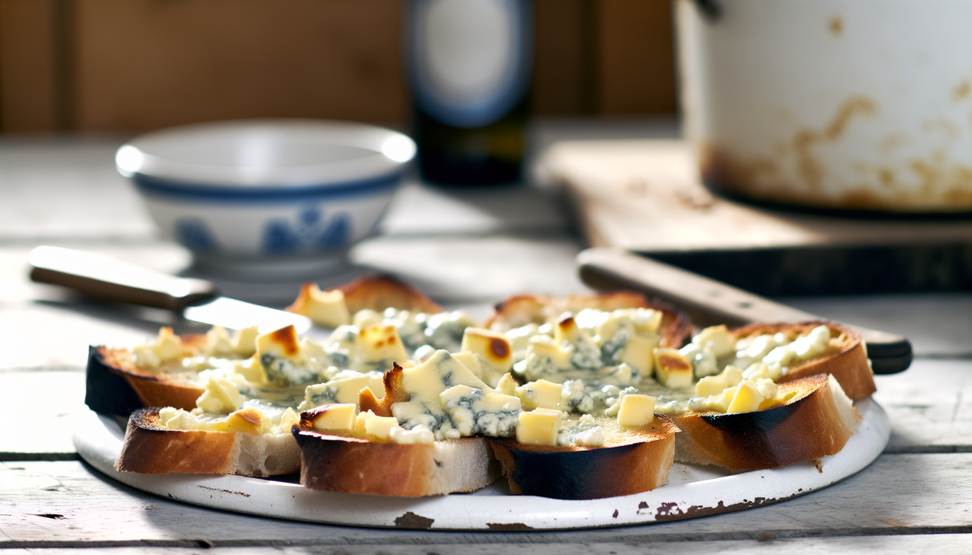 Danish Blue Cheese Garlic Bread on the Arteflame Grill