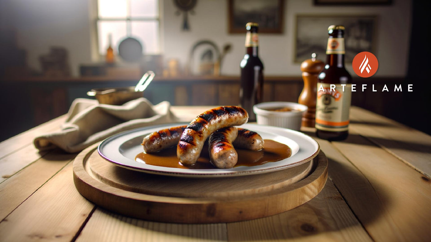 Smoky Irish Bangers with Onion Gravy
