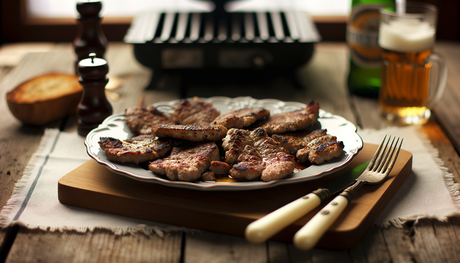 Polish Grilled Veal Cutlets on Arteflame Grill