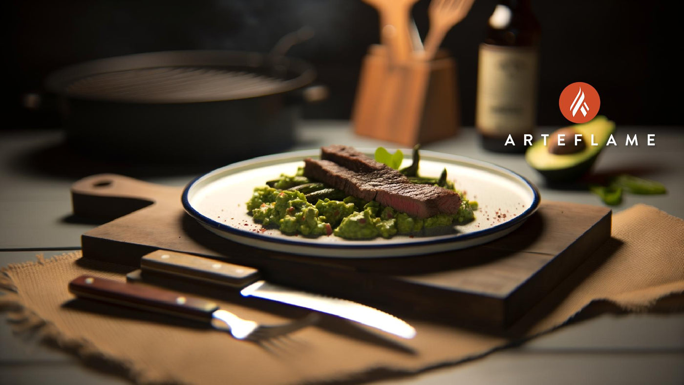California Skirt Steak with Avocado Salsa