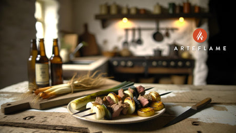 Charred Welsh Cawl-Inspired Skewers on Arteflame Grill