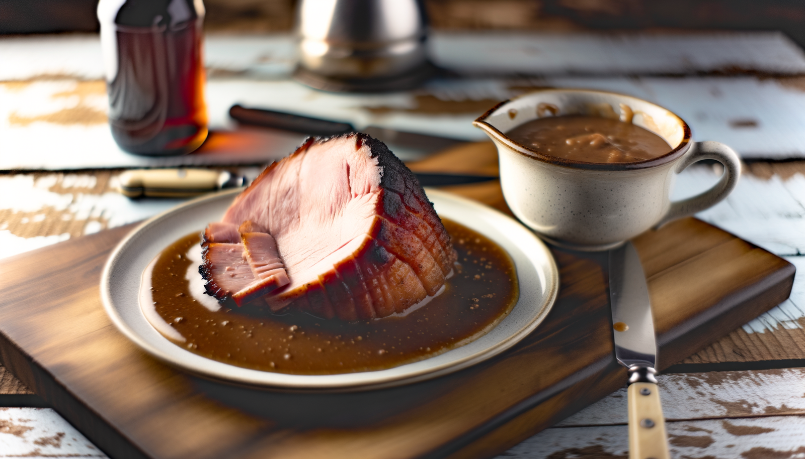 Alabama Grilled Country Ham with Red-Eye Gravy