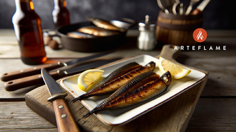 Smoky Grilled Kippers with Lemon - Traditional British