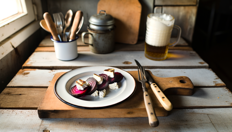 Swedish Smoky Grilled Beets with Goat Cheese