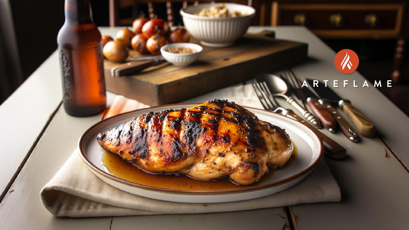 Massachusetts Apple Cider Glazed Grilled Chicken