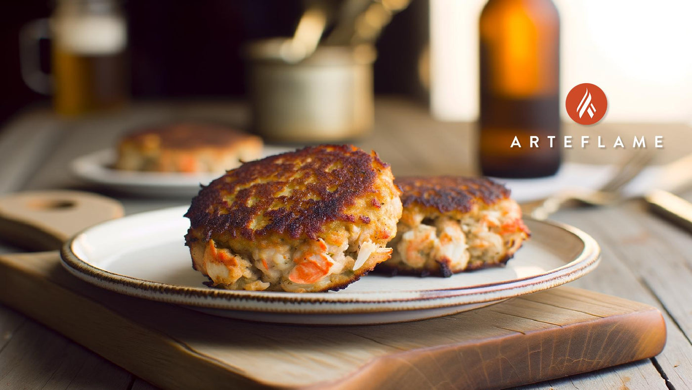 Grilled Louisiana Crab Cakes on the Arteflame Grill