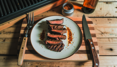 Arizona Spicy Grilled Elk Steaks on the Arteflame