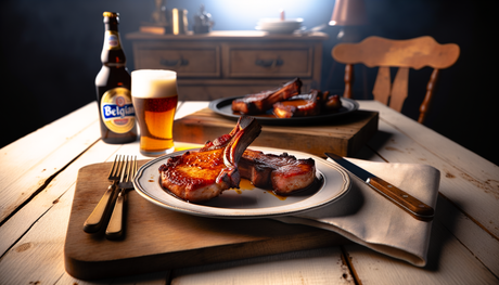 Belgian Beer-Glazed Pork Chops on the Arteflame Grill