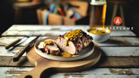 Polish Grilled Pork Loin with Mustard Glaze