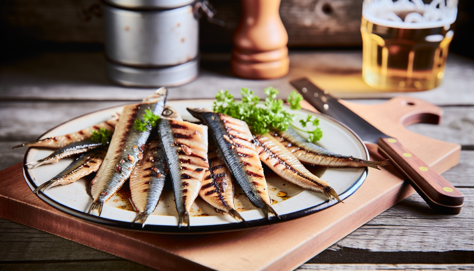 Finnish Grilled Marinated Herring Fillets