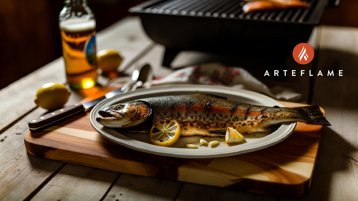 Ohio Cedar-Plank Grilled Trout on Arteflame