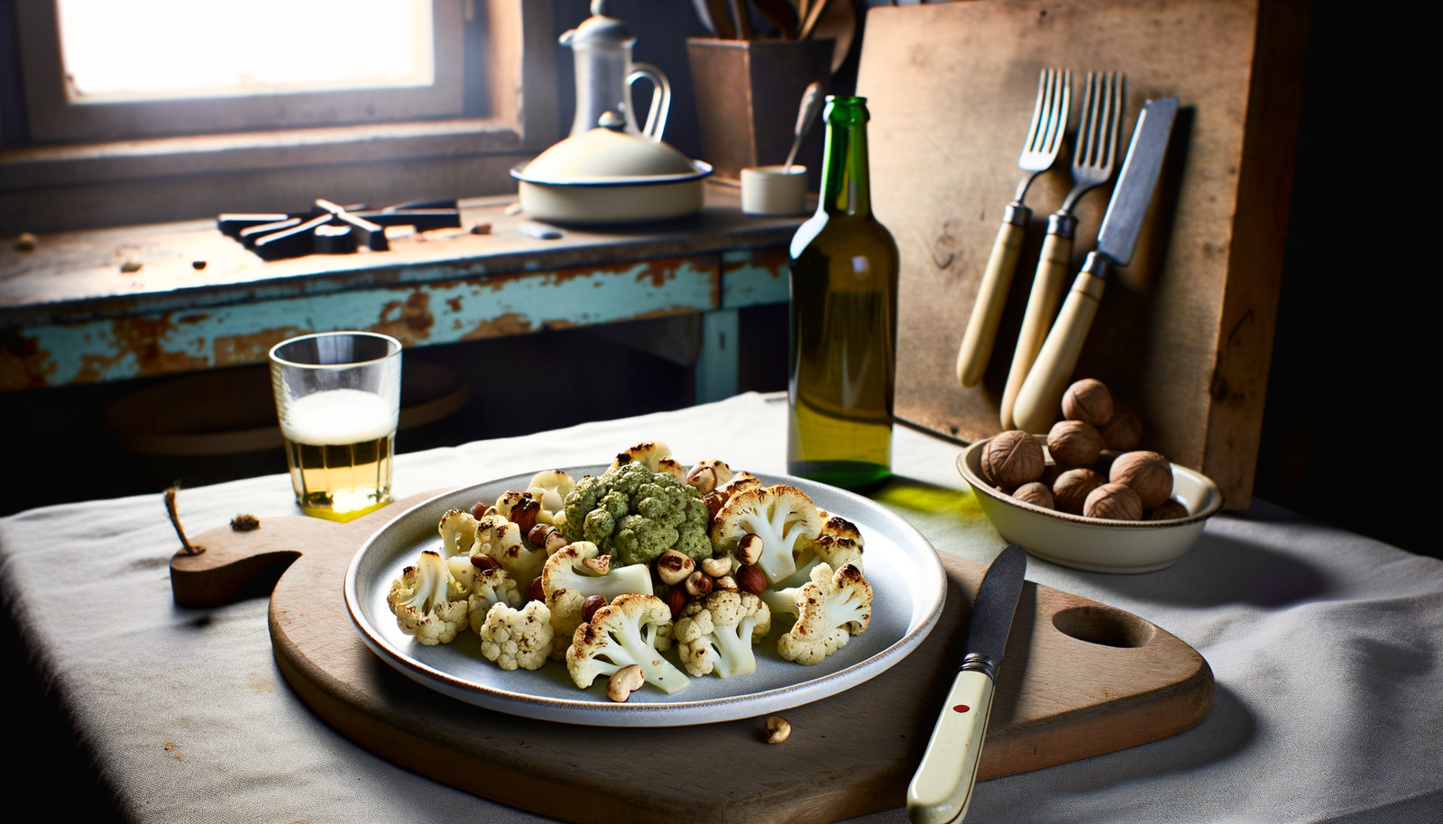 Norwegian Grilled Cauliflower with Hazelnut Pesto