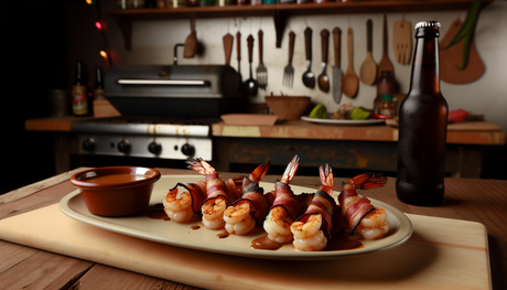 Mexican Bacon-Wrapped Shrimp with Chipotle Mayo