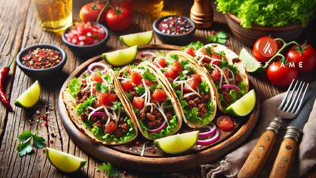 Grilled Ground Beef Taco Recipe on the Arteflame Grill