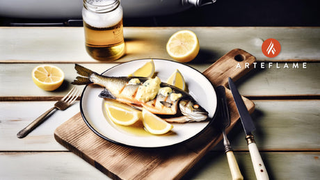 Swedish Grilled Pike Perch with Lemon Butter